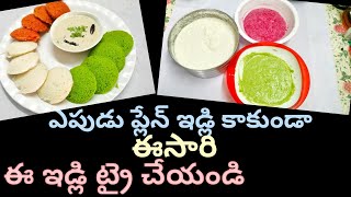 ఎపుడు ప్లేన్ ఇడ్లి కాకుండా ఈసారి ఈ ఇడ్లి ట్రై చేయండి |Idli Recipe In Telugu|How To Make Idli