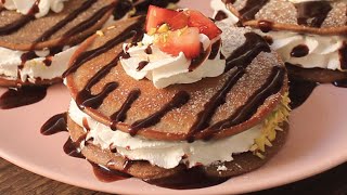 Chocolate Pan Cakes | چاکلیٹ پین کیک Recipe By Chef Hafsa