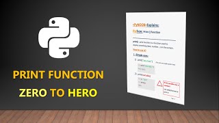 Python Print function documentation from zero to hero