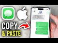 How To Copy and Paste Text Messages On iPhone - Step By Step