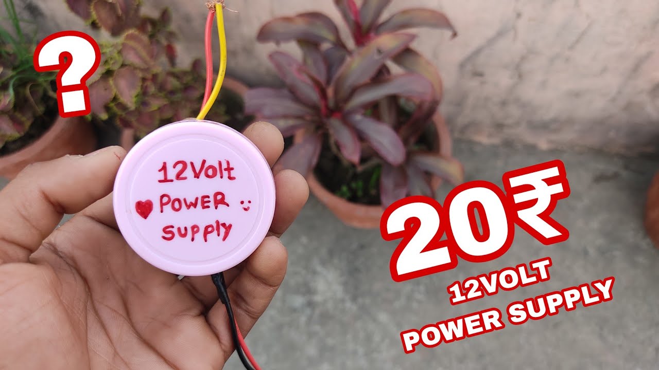 How To Make 12 Volt Power Supply Without Transformer - YouTube