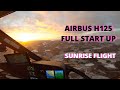 H125 full startup, clearence and ferry flight #8, AS350b3e