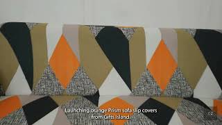 Gifts Island Orange Prism Sofa Slipcover (Product Video + Buying Guide)