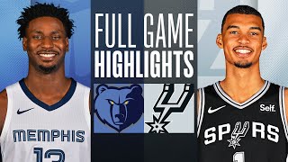 GRIZZLIES at SPURS | FULL GAME HIGHLIGHTS | March 22, 2024