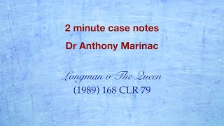 Longman v The Queen