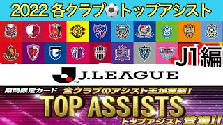 【Jクラ】⚽️各クラブのトップアシスト紹介⚽️(J１編)