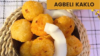 How to make AUTHENTIC Agbeli Kaklo at home | Savory Cassava doughnuts | Ghana street snack