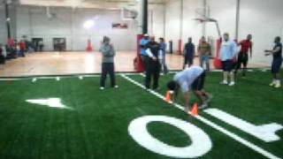 DeFrancosGym.com - Syracuse FB Tony Fiammetta PR's in the 10 yard sprint