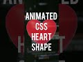 Create Pulsing Heart 💗 Animation Using CSS 🔥 #csstricks #csstutorial #cssanimation #heart #css
