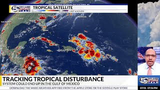 Tracking Tropical Disturbance, Could Enter the Gulf of Mexico