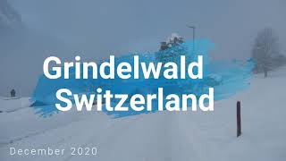 4K Walking tour in Grindelwald, Switzerland