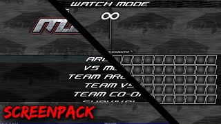 Mugen screenpack Mugen 1.1 Dark Theme V2 (OpenGL)