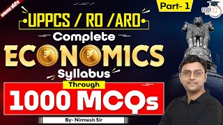 UPPSC RO/ARO: Complete Economics 1000 MCQ Part-1 | By Nirmesh Sir | UPPSC StudyIQ