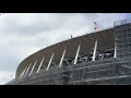 2018.7 猛暑 新国立競技場 外周 工事進捗40％