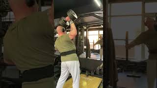 40kg one arm dumbbell shoulder press