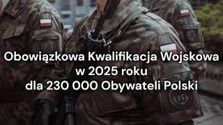 230 TYSIĘCY OBYWATELI POLSKI DOSTANIE WEZWANIE DO KWALIFIKACJI WOJSKOWEJ