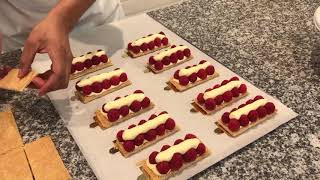 Raspberry Millefeuille: Chef Brice shows us how he makes a summery spin on the French classic