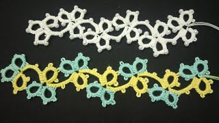 374-Shuttle work#73,Wavy tape lace for your bracelet and for edging of saree or dupatta