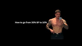 How to get to 10% body fat training 3 times a week!