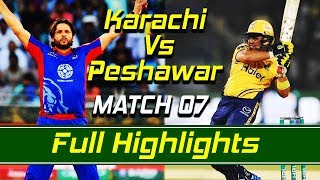 Karachi Kings vs Peshawar Zalmi I Full Highlights | Match 7 | HBL PSL