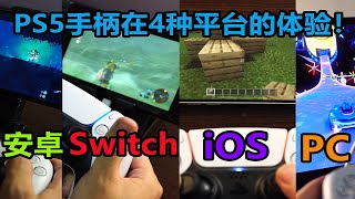 瑞子买不起PS5？PS5手柄在4种平台的体验！Switch 安卓 iOS PC