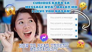 HOW TO READ UNSENT MESSAGES IN MESSENGER USING YOUR ANDROID PHONE! || SUPER BASIC ♥️💯