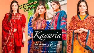 Kayseria new winter 3pcs collection 2020 | kayseria khaddar 2020 | kayseria linen | online shopping