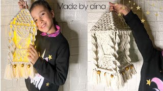 فانوس رمضان بالمكرمية سهل جدا .. macrame ramadan lantren easy&fast