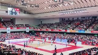 男子バレーVリーグ　サントリーサンバーズVS東レアローズ静岡　@エディオンアリーナ大阪