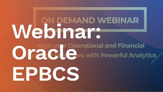 Webinar: Align your Operational and Financial Planning Processes with Powerful Analytics