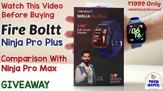 Fire Boltt Ninja Pro Plus Unboxing & Review | best smartwatch under 2000 | fire boltt ninja pro plus