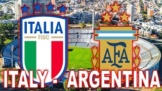 5 minutes of Football 100% AI :  Italy versus Argentina - POWER ELEVEN - PC-Engine