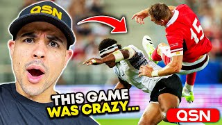 American Reacts to THE MOST BRUTAL Rugby Match of 2023 (Wales vs Fiji)