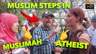 [NEW] Muslim woman challenged! Hashim Vs Atheist Girl | Speakers Corner | Hyde Park