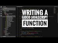 Writing a good Javascript function