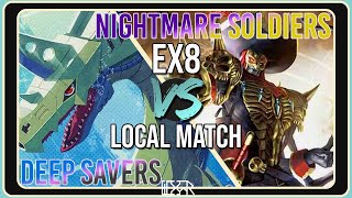 Deep Savers vs Nightmare Soldiers [Digimon TCG EX8 Local Match] Match Commentary