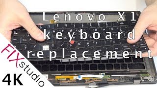 Lenovo X1 Carbon gen 2 - disassemble & keyboard replacement [4K]