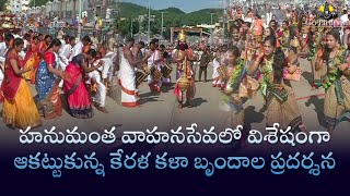 హ‌నుమంత‌ వాహ‌న‌సేవ‌లో విశేషంగా ఆకట్టుకున్న కేర‌ళ క‌ళా బృందాల‌ ప్రదర్శన‌ | GoTirupati