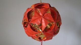 CNY TUTORIAL NO. 4 - How to make a Ornamental Hong Bao (Red Packet) Flower Ball (彩球, 花球)  )