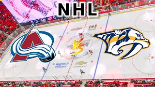 Colorado Avalanche vs Nashville Predators | 2025 NHL Live Play by Play Score