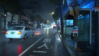 [4K] Sometimes it's okay to walk in the rain without an umbrella. Rain sound asmr