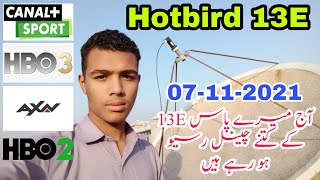 Hotbird 13E Satellite New update latest channel list 07/11/2021.