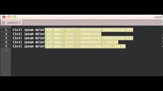 Multiple Carets with TextMate 2