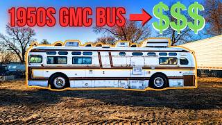 I Can't Believe How Much MONEY I Made Scrapping out this 1950s GMC Bus!