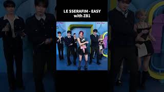 [ZB1]Gunwook and Yujin dansing to LE SSERAFIM 'EASY' with Yunjin #zb1 #zerobaseone #lesserafim