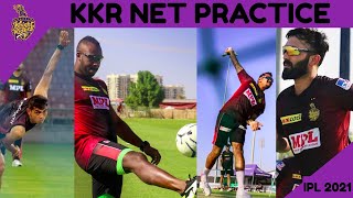 Unseen KKR latest practice session |  IPL 2021 |  Russel  |  DK  |  Narine |  Morgan