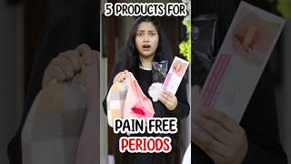 5 Products For Painless Periods you must Try #shorts #ytshorts #youtubeshorts #periodhack #girlstalk