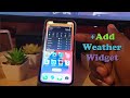 IOS 14 How to Add Weather Widget