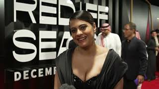 Kajol looking spectacular on the RSIFF22  red carpet