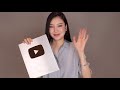 youtube创作者奖牌开箱！ silver play button unboxing！从0到100k我终于拿到啦｜如何开始自己频道？｜说说心里话｜网友福利